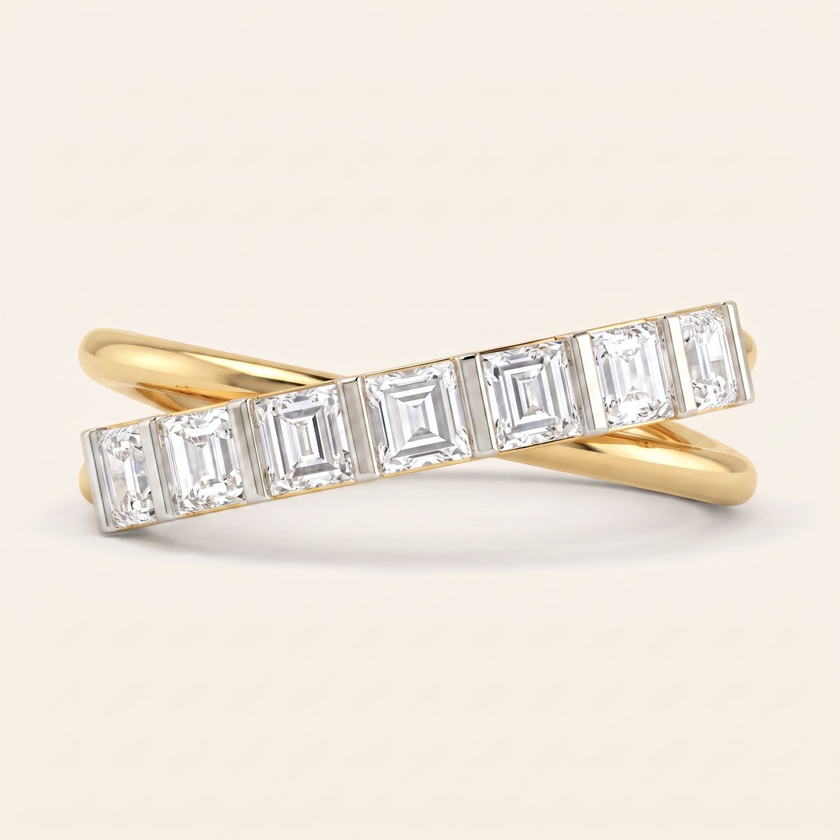 Skyline lab-grown diamond ring, view 3