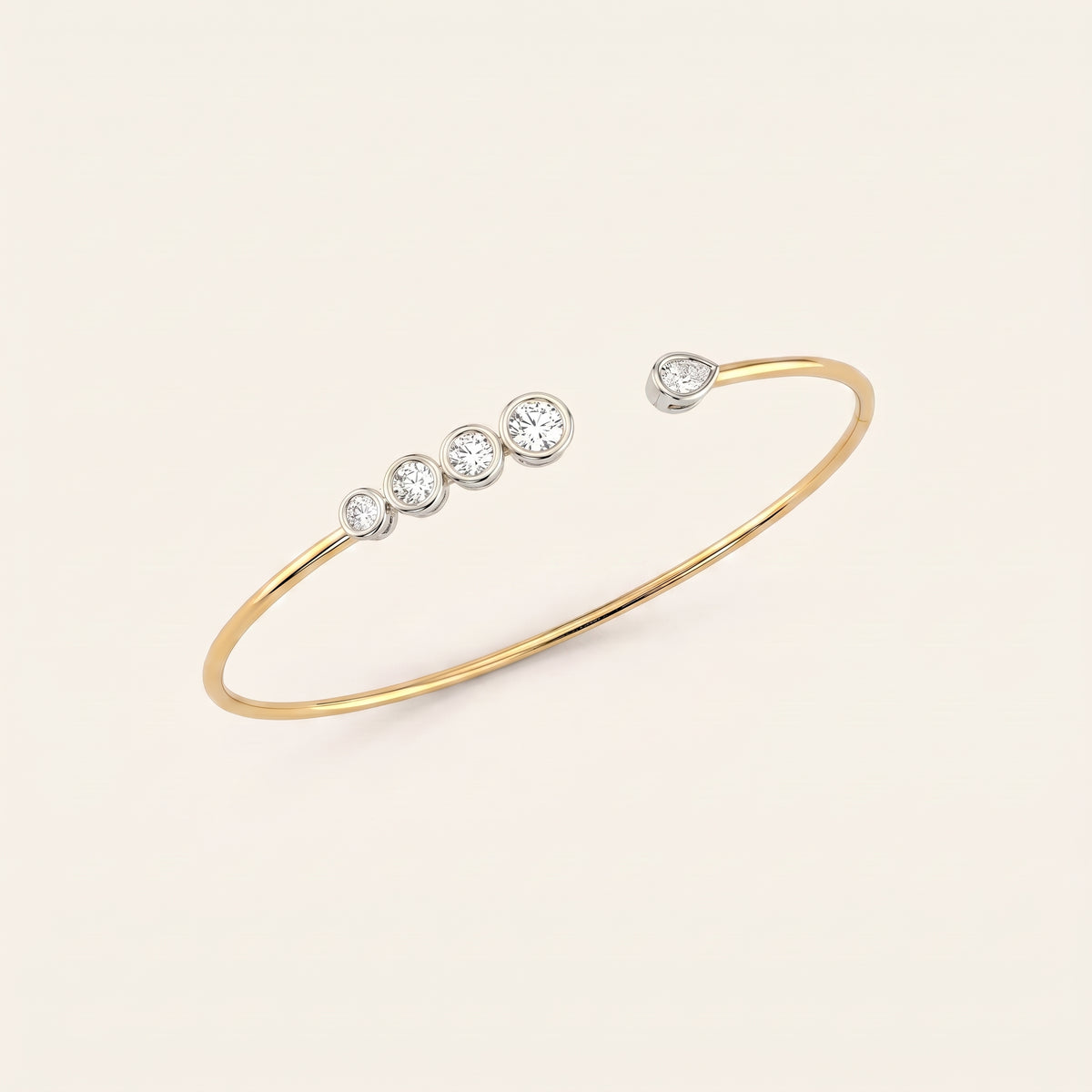 Meteor lab-grown diamond bracelet, view 3