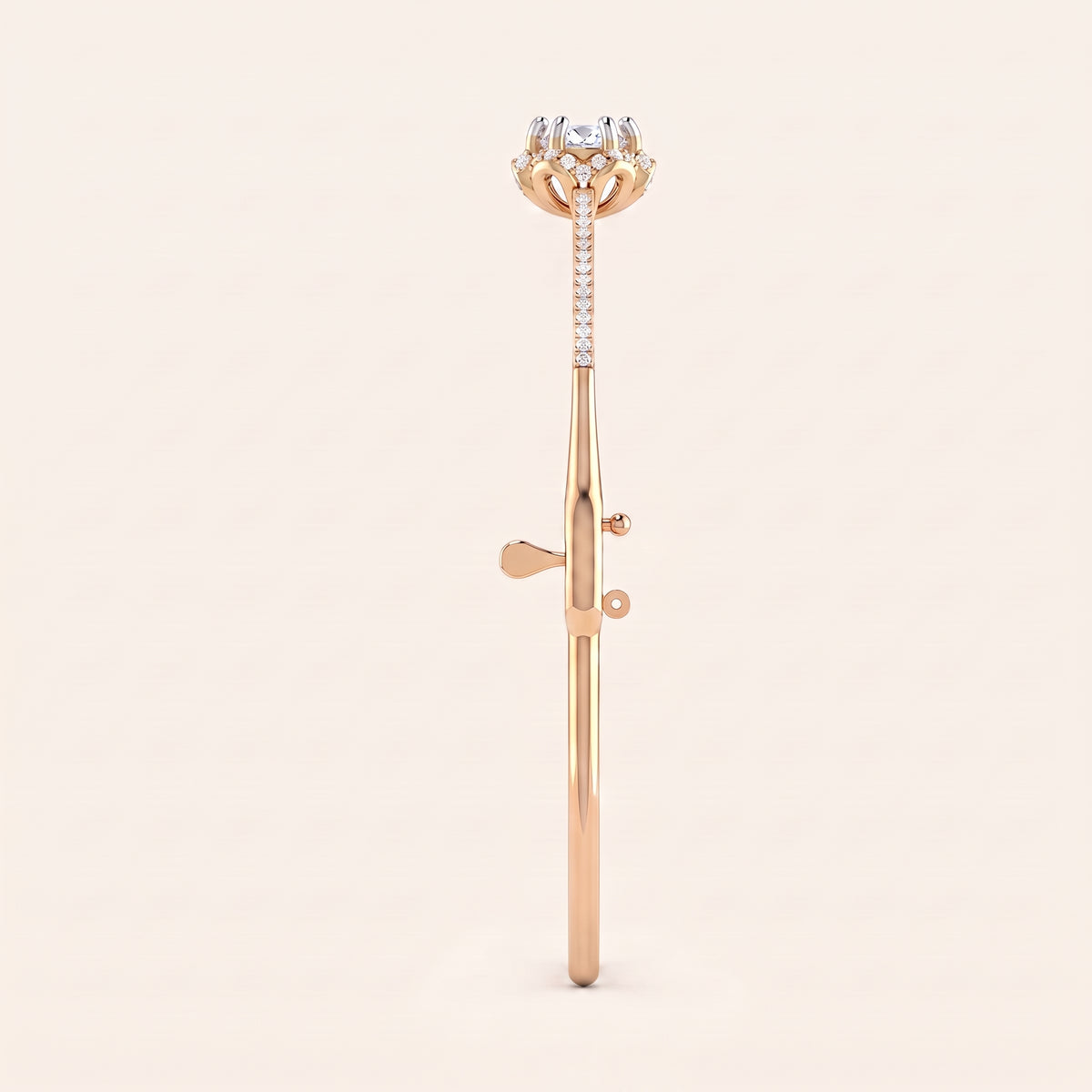 Marigold lab-grown diamond bracelet, view 6
