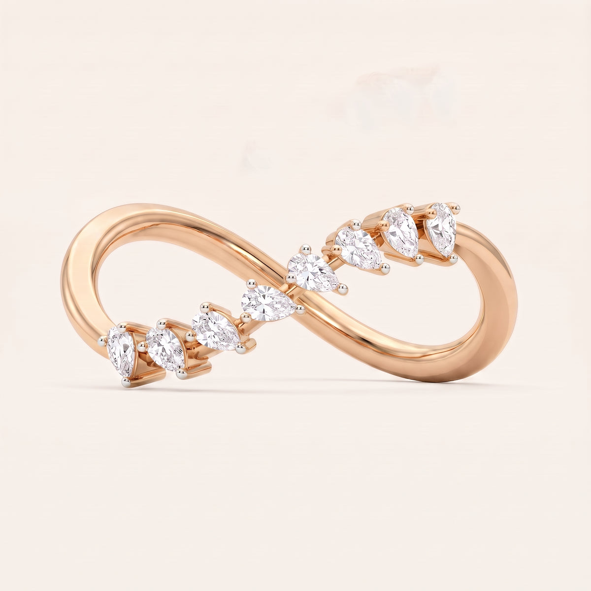 Eternelle lab-grown diamond ring, view 8