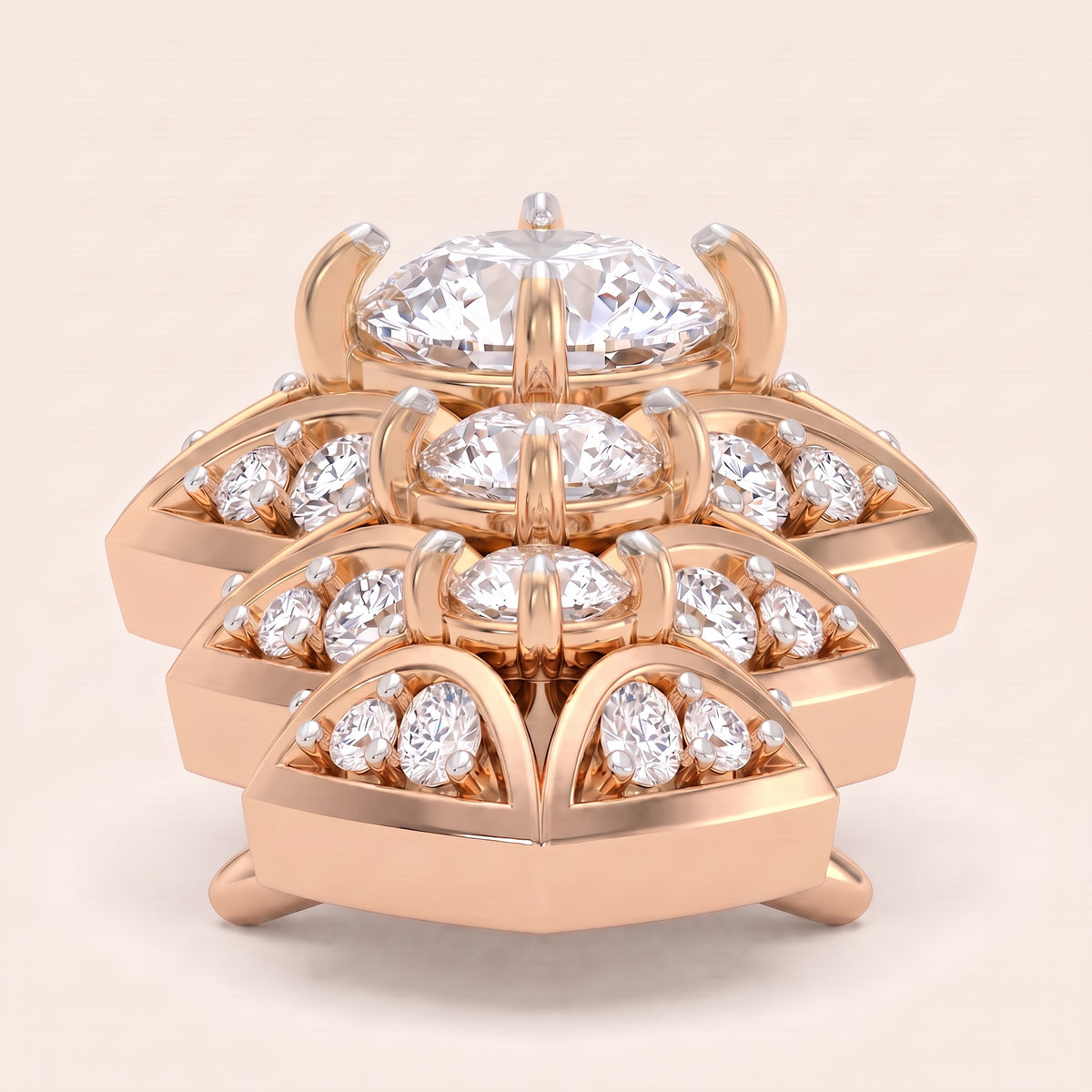 Tiara lab-grown diamond pendant, view 8