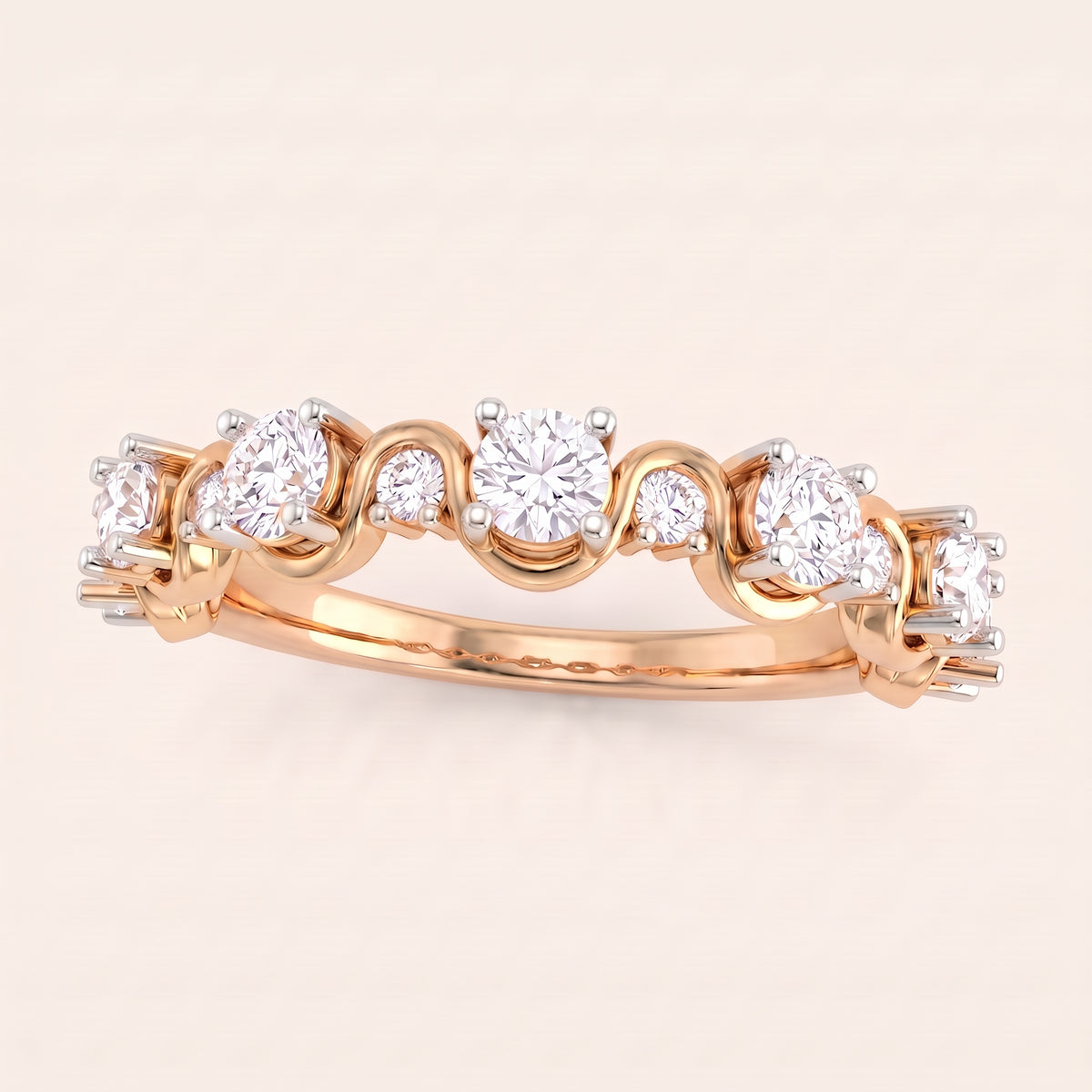 Laurel lab-grown diamond ring, view 6