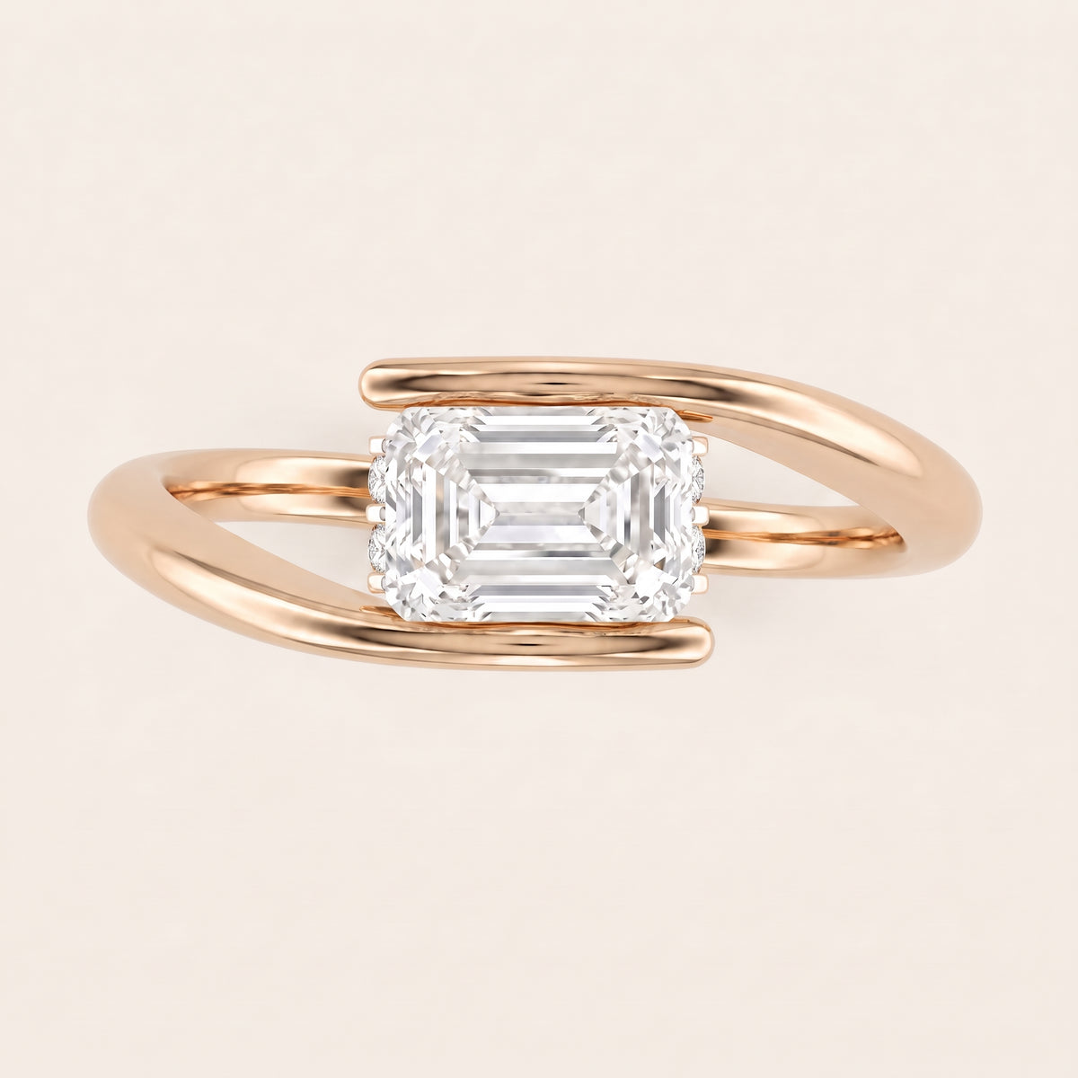 Horizon lab-grown diamond ring, view 4