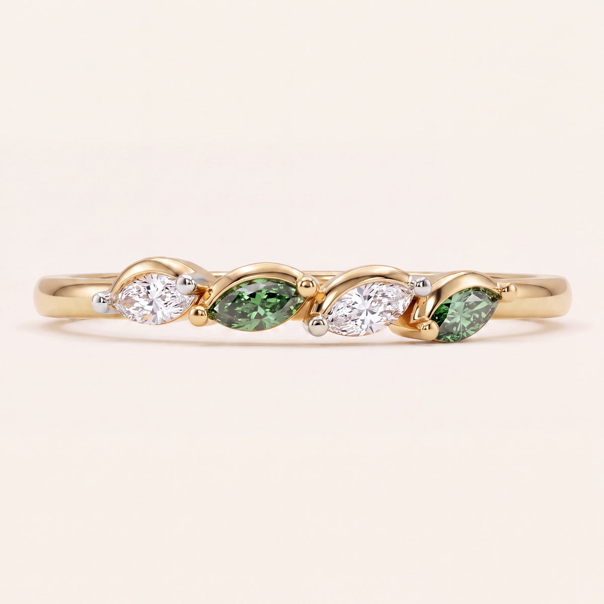 Fern lab-grown diamond ring, view 2