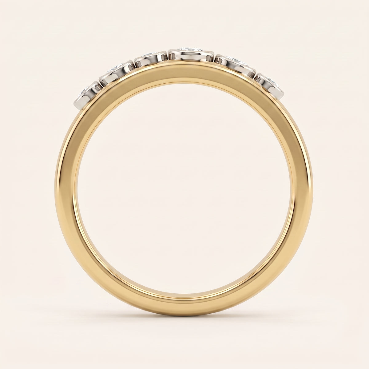 Pebble lab-grown diamond ring, view 4