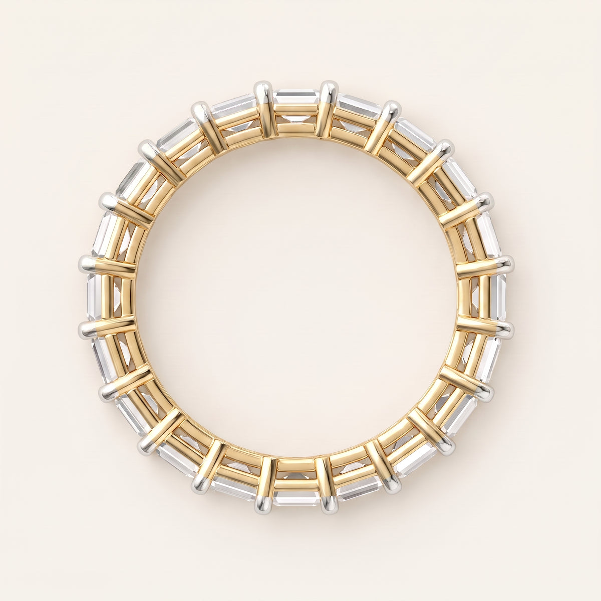 Gatsby lab-grown diamond ring, view 3