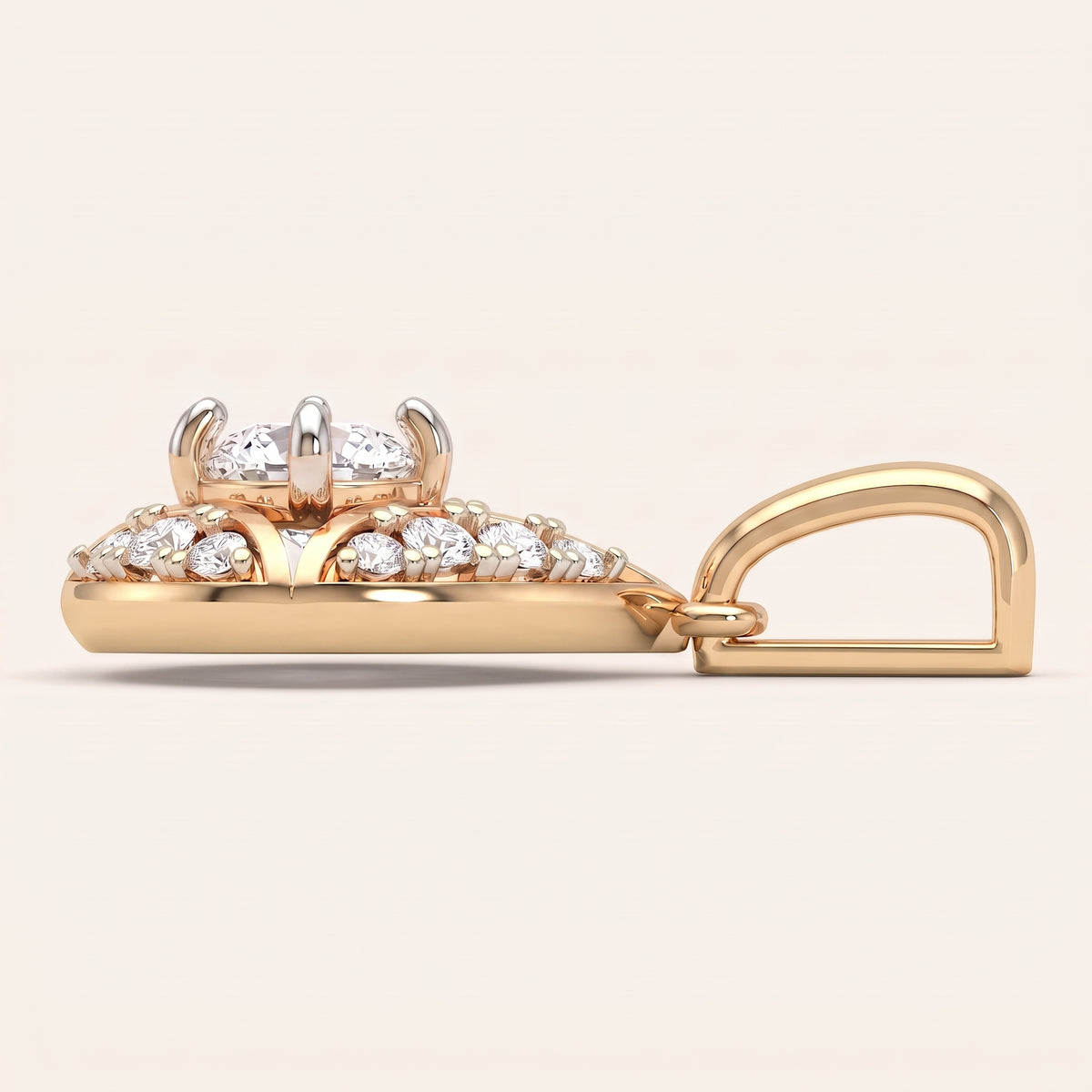 Polaris lab-grown diamond pendant, view 6