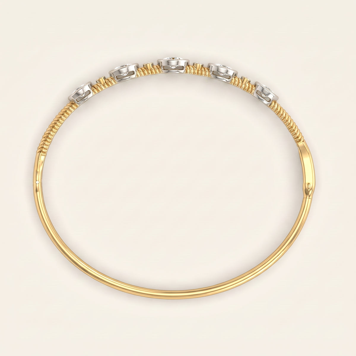 Radiance lab-grown diamond bracelet, view 4