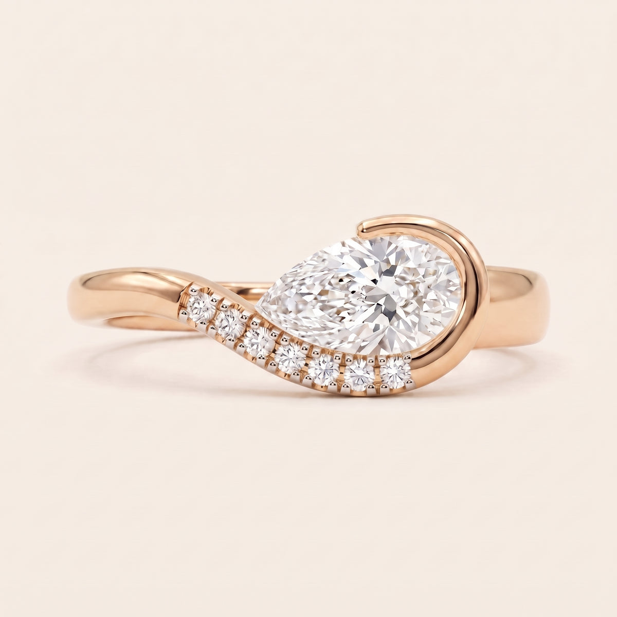 Orb lab-grown diamond ring, view 8