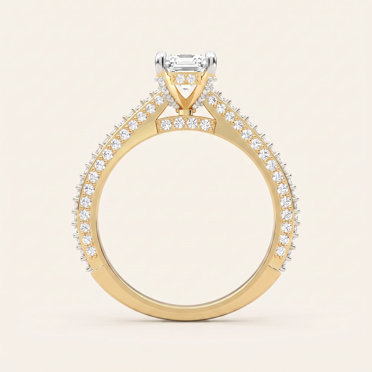 Empress lab-grown diamond ring, view 3