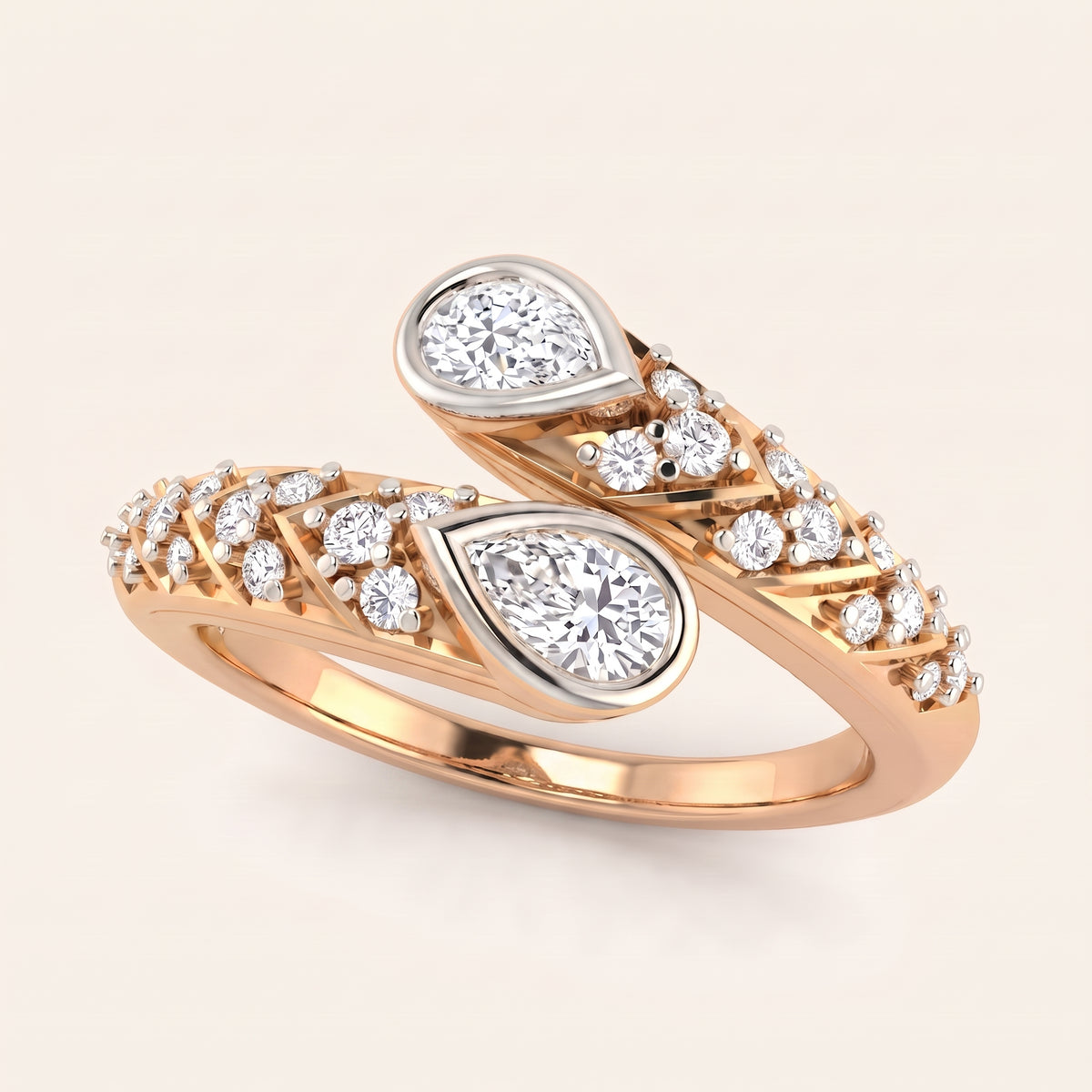 Mirage lab-grown diamond ring, view 5
