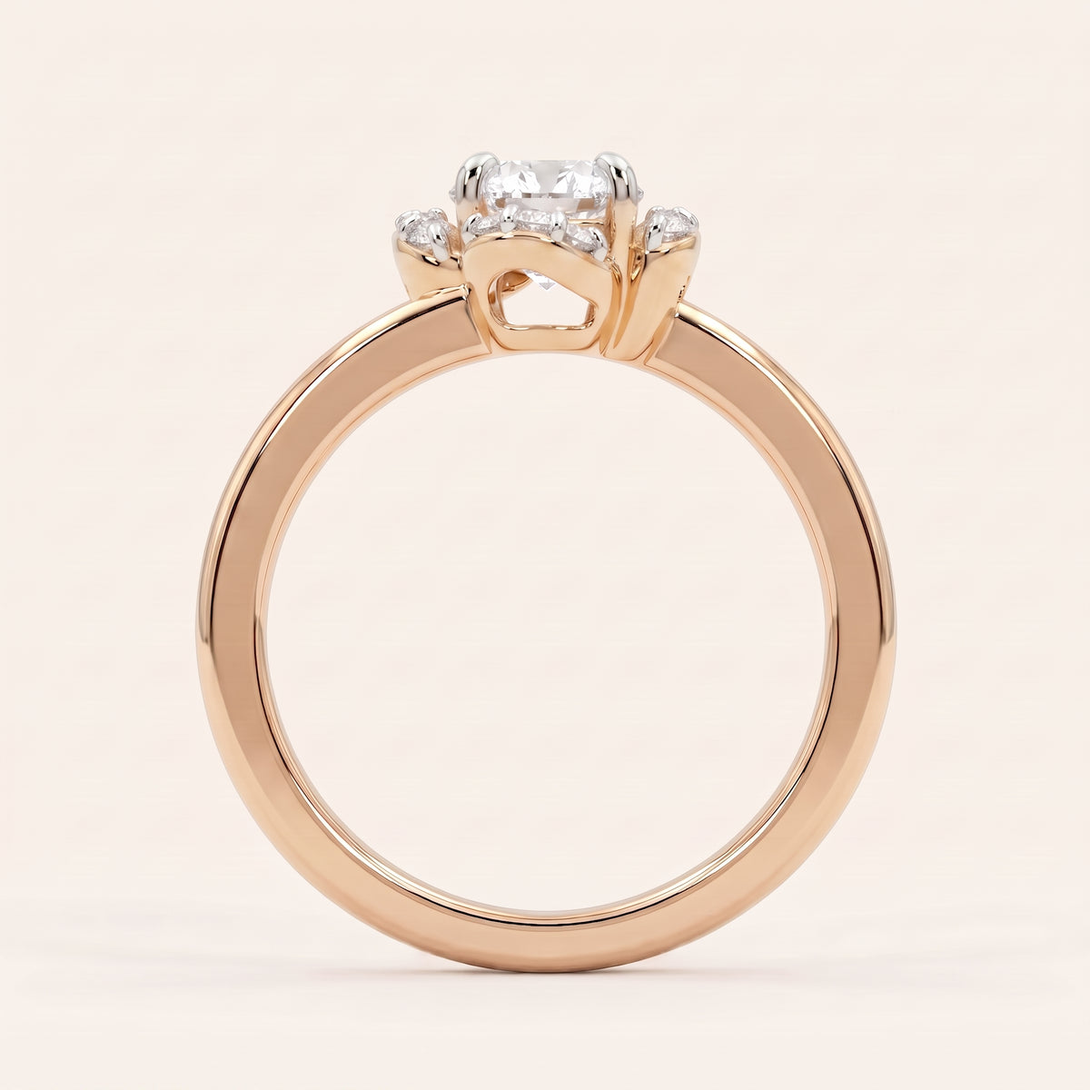 Blossom lab-grown diamond ring, view 6