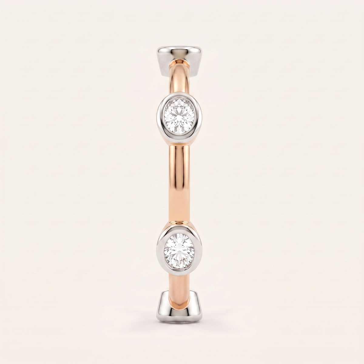 Ellipse lab-grown diamond ring, view 5