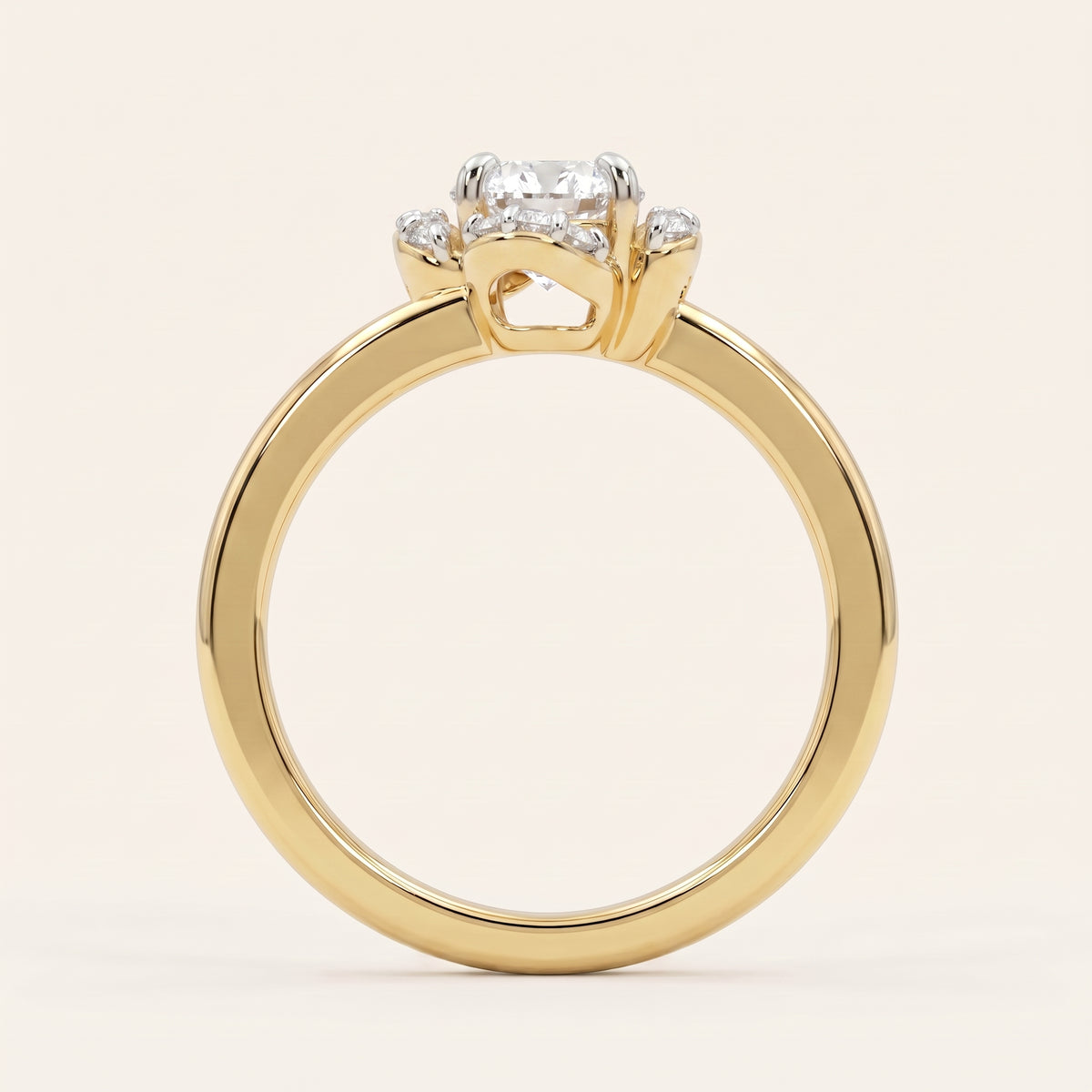 Blossom lab-grown diamond ring, view 2