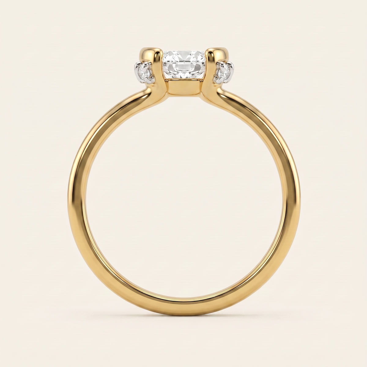 Hush lab-grown diamond ring, view 3