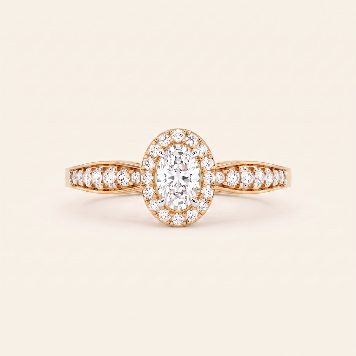 Florentine lab-grown diamond ring, view 6