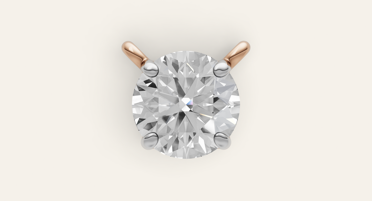 Solstice lab-grown diamond pendant, view 5