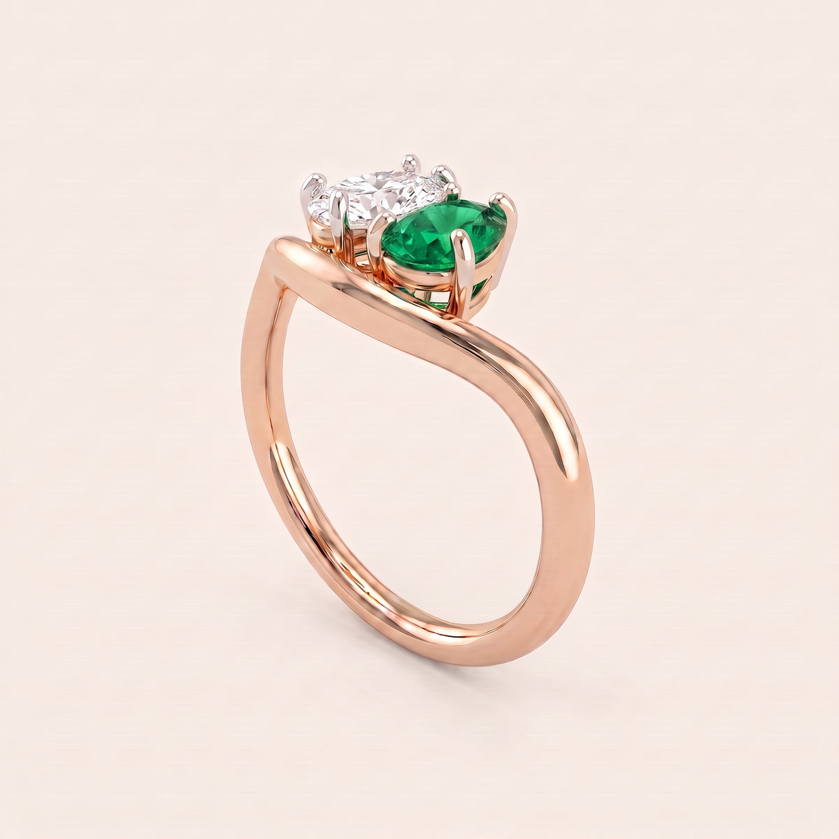 Serenade lab-grown diamond ring, view 8