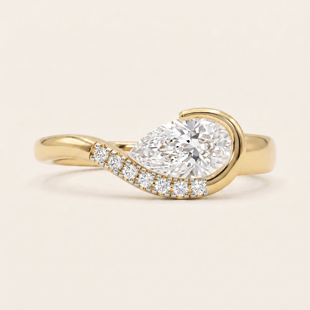 Orb lab-grown diamond ring, view 4