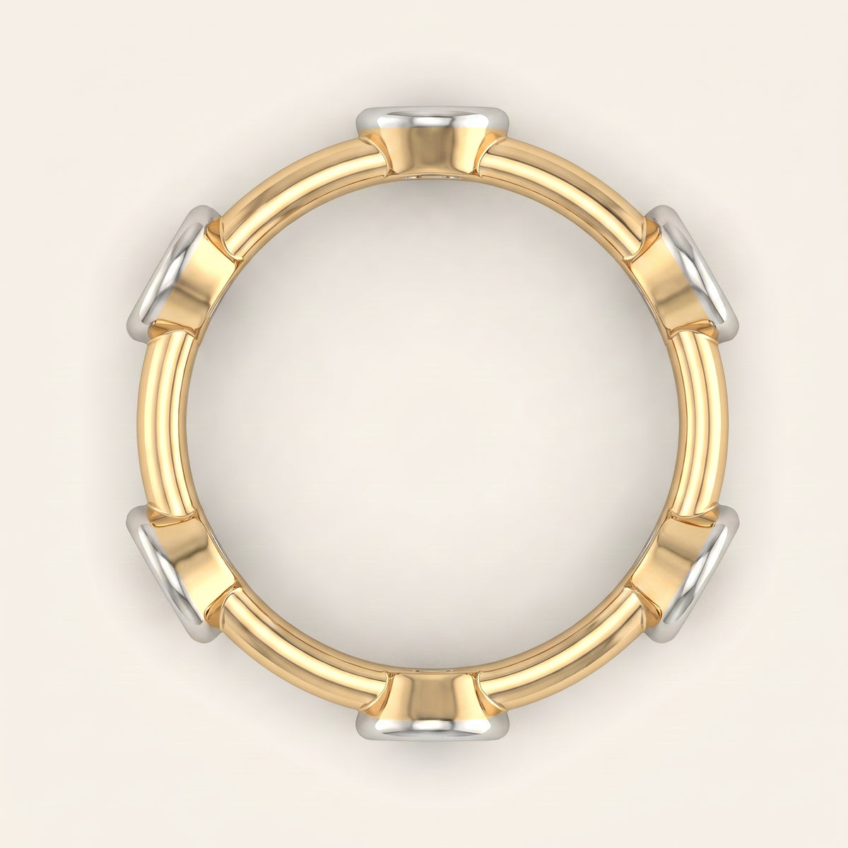 Raindrop lab-grown diamond ring, view 3