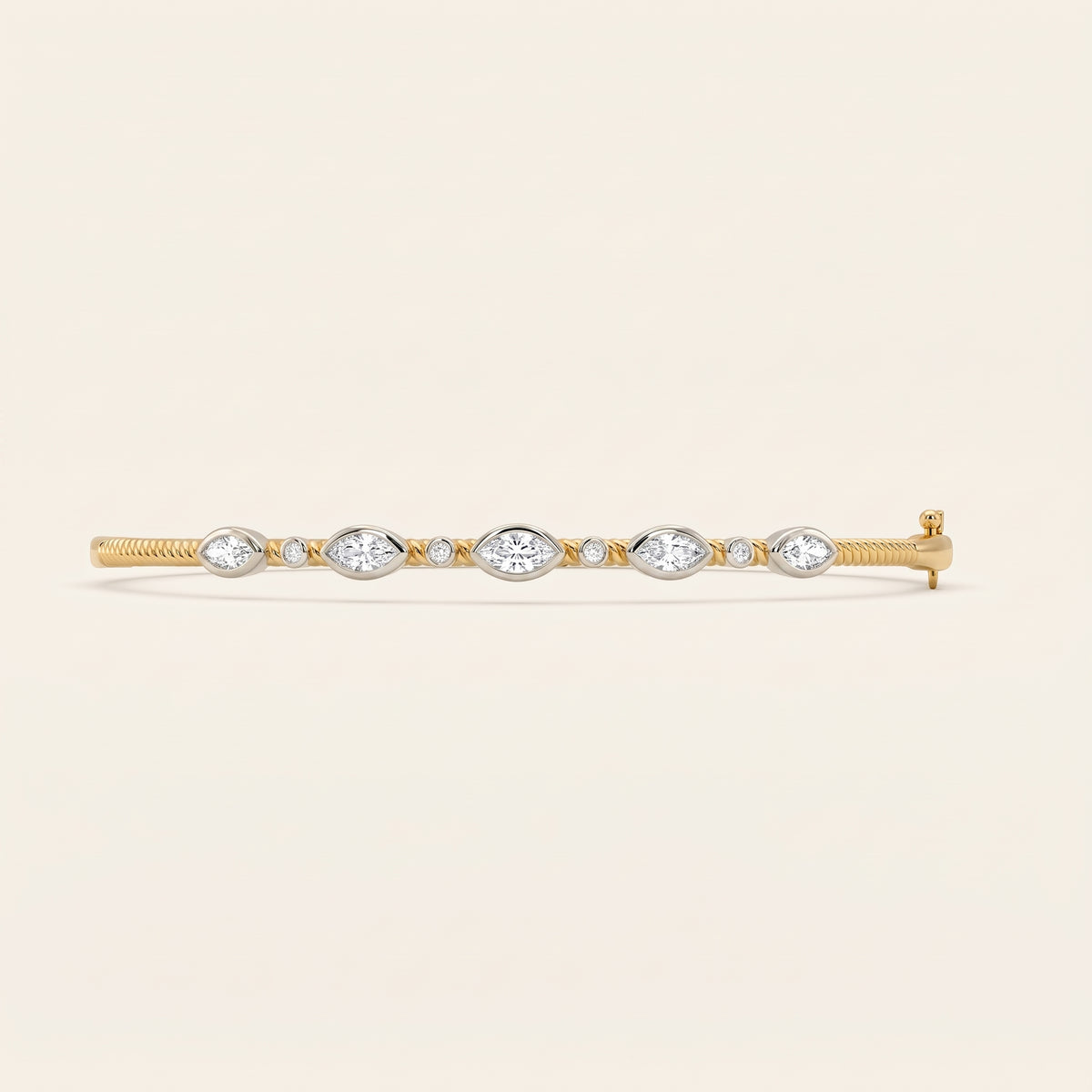 Radiance lab-grown diamond bracelet, view 2