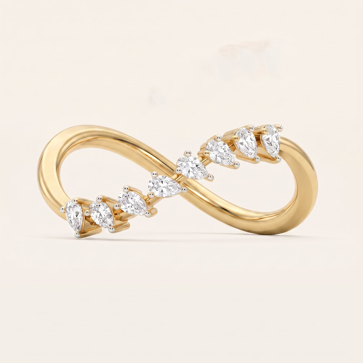 Eternelle lab-grown diamond ring, view 4