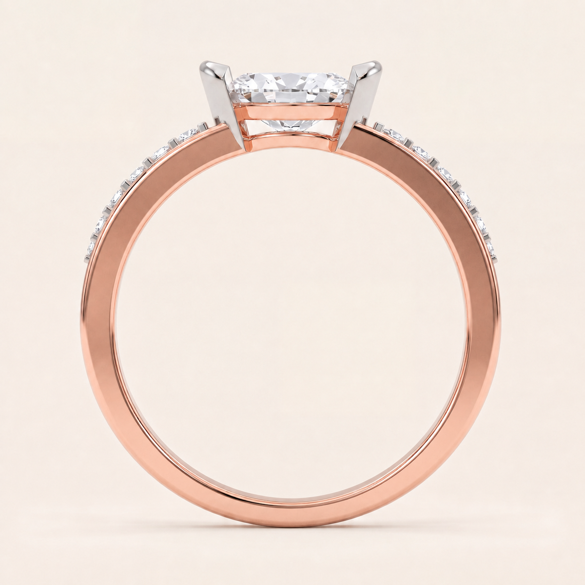 Equinox lab-grown diamond ring, view 7
