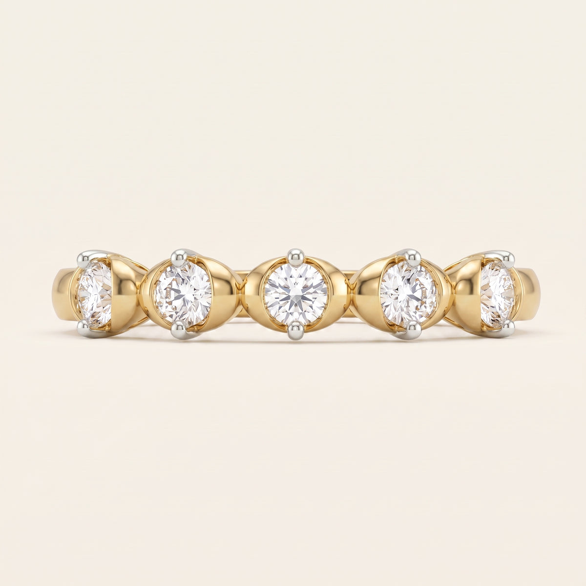 Confetti lab-grown diamond ring, view 2