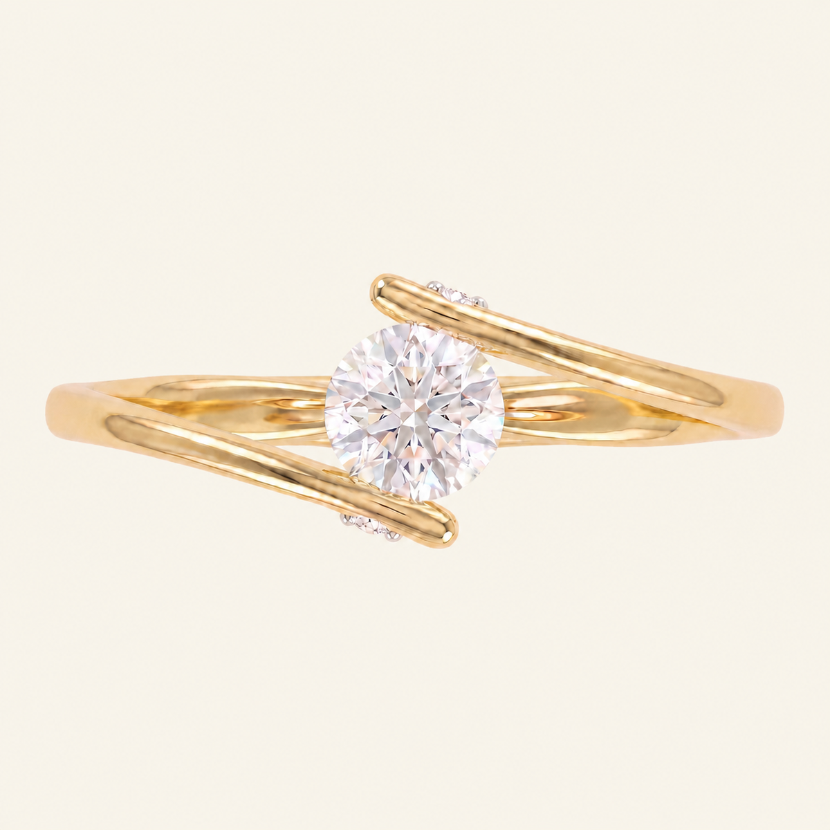 Embrace lab-grown diamond ring, view 4