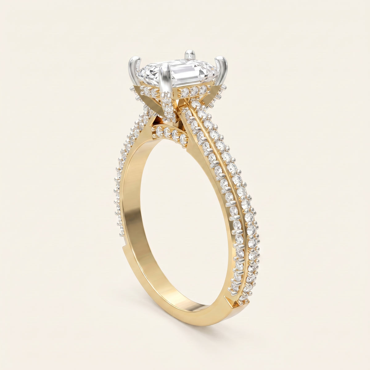 Empress lab-grown diamond ring, view 5
