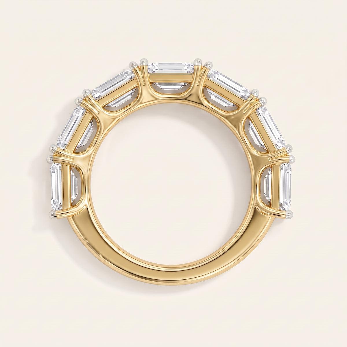 Manhattan lab-grown diamond ring, view 3