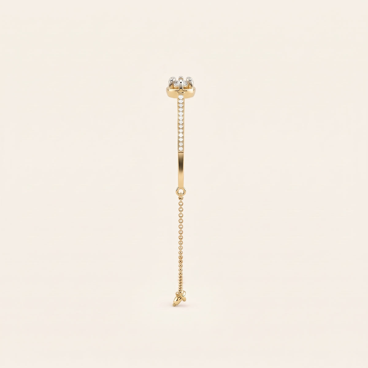 Union lab-grown diamond bracelet, view 4