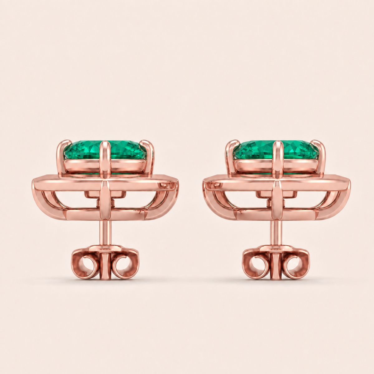 Envy lab-grown diamond earrings, view 4