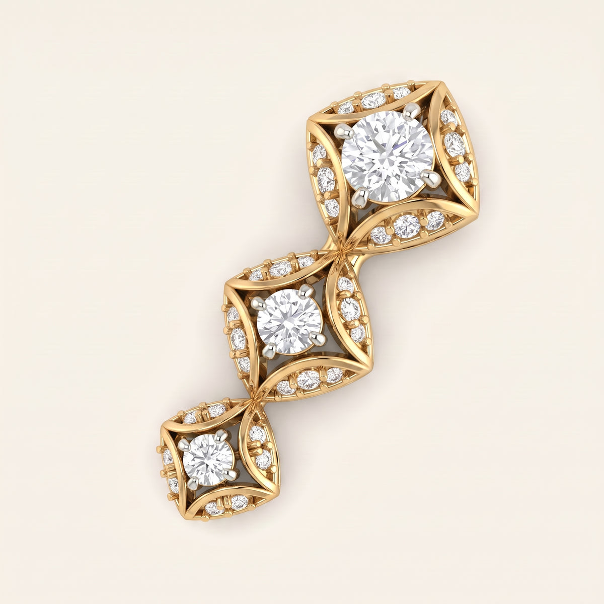 Tiara lab-grown diamond pendant