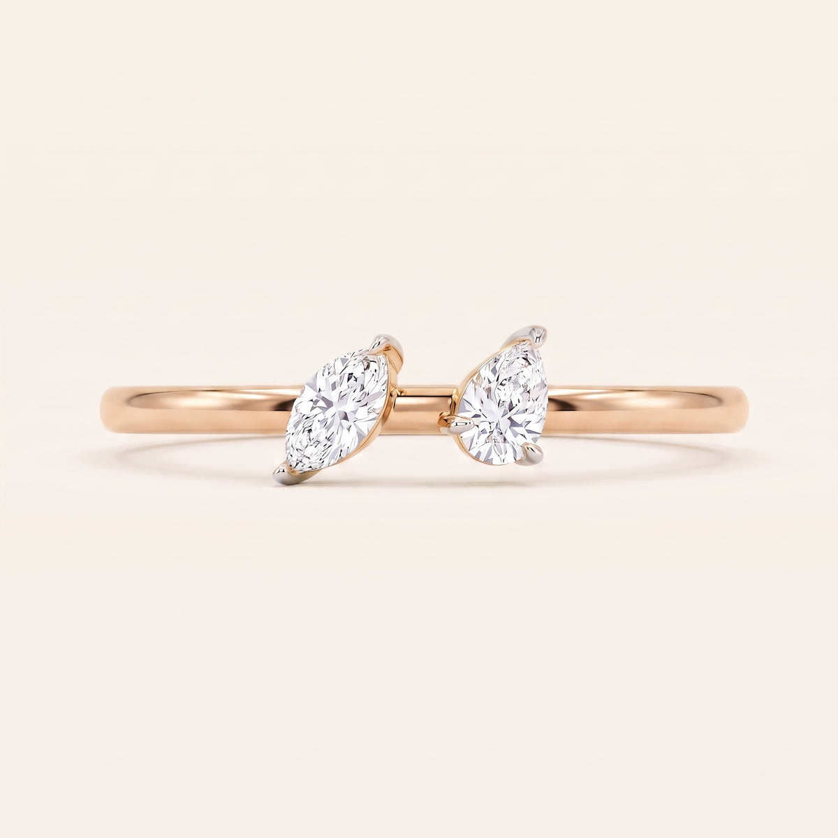 Kismet lab-grown diamond ring, view 4