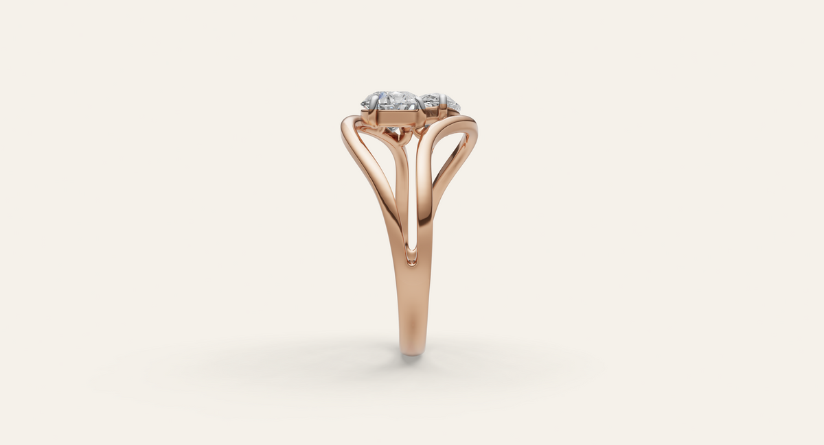 Folia lab-grown diamond ring, view 6