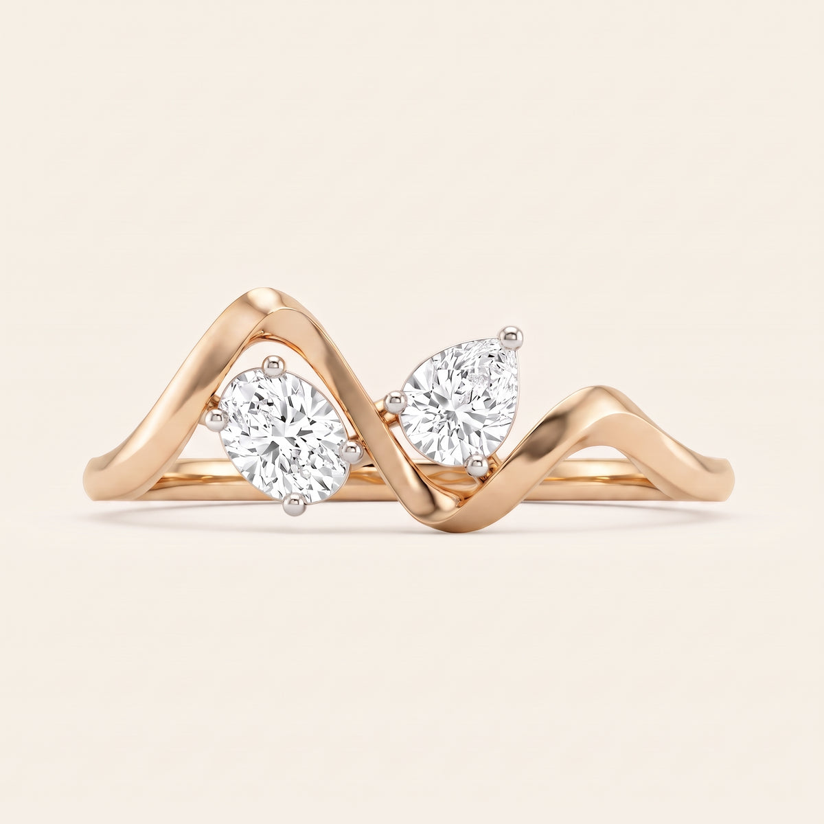 Tango lab-grown diamond ring, view 7