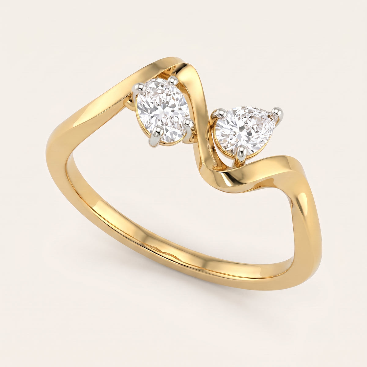 Tango lab-grown diamond ring