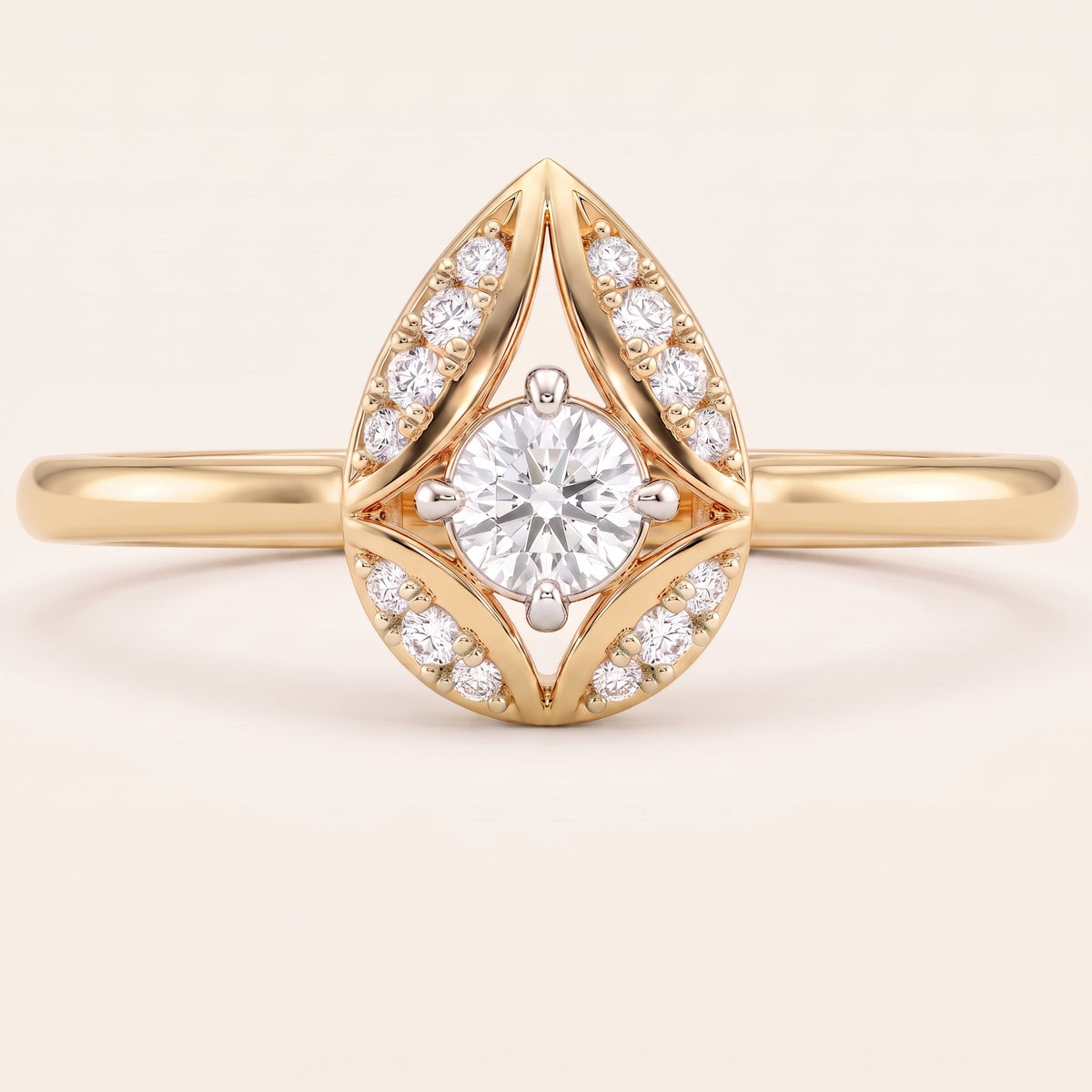 Polaris lab-grown diamond ring, view 6