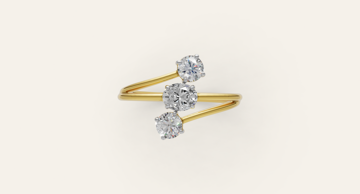 Cadence lab-grown diamond ring, view 1