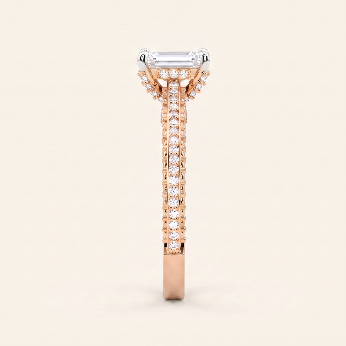 Empress lab-grown diamond ring, view 7