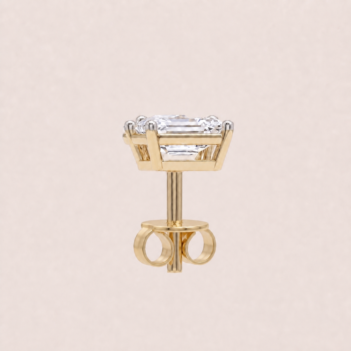 Juxta lab-grown diamond earrings, view 3