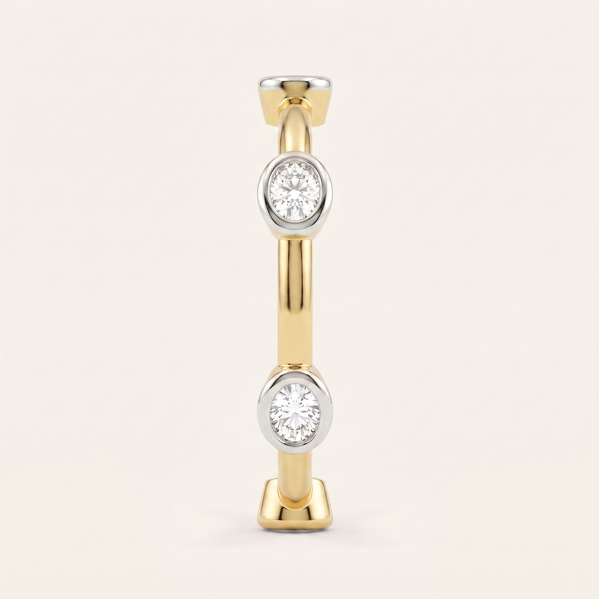 Ellipse lab-grown diamond ring