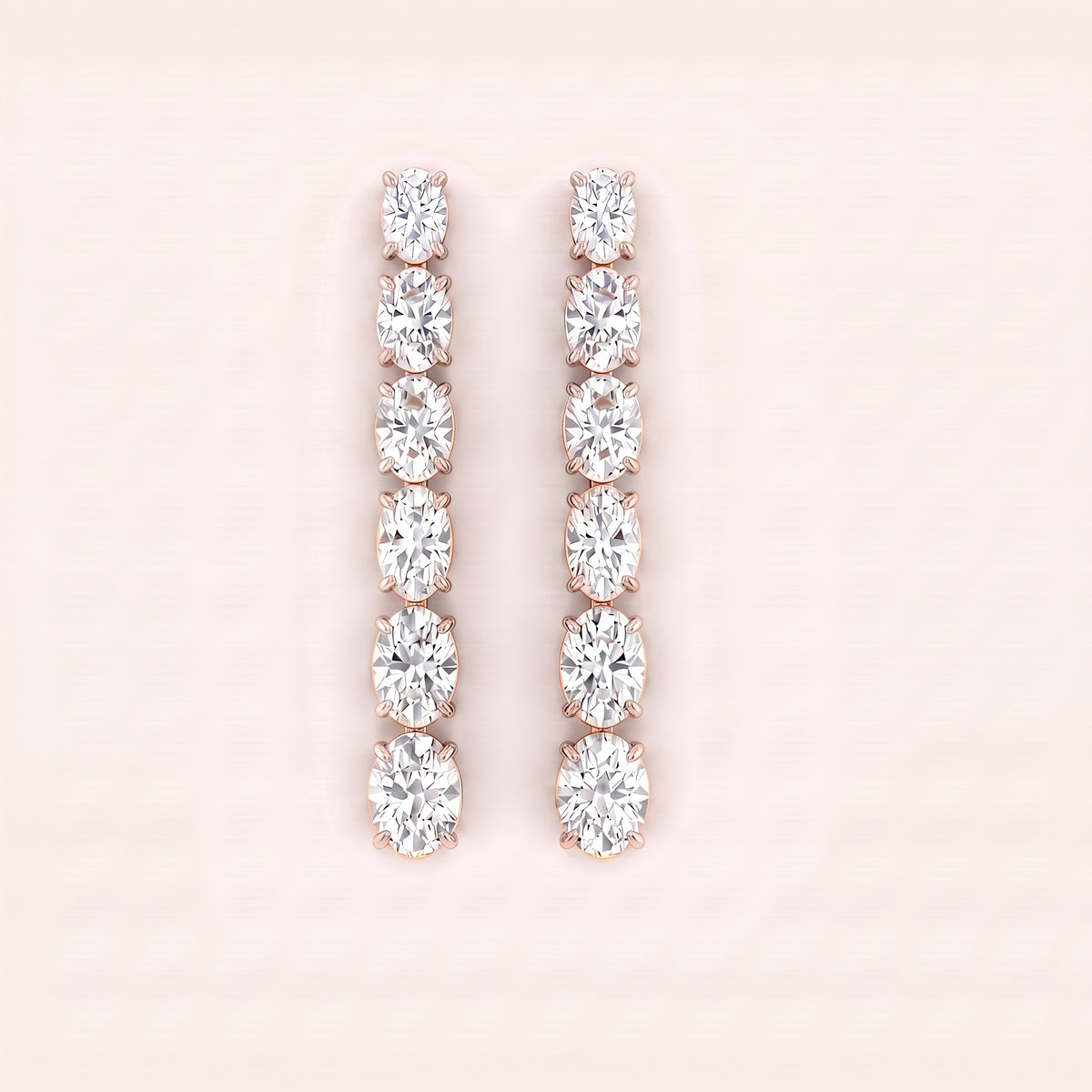 Avenue lab-grown diamond earrings, view 4