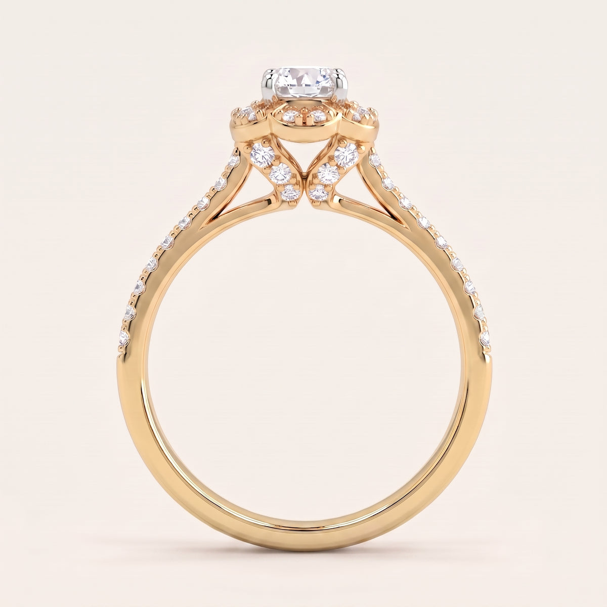 Amour lab-grown diamond ring, view 5