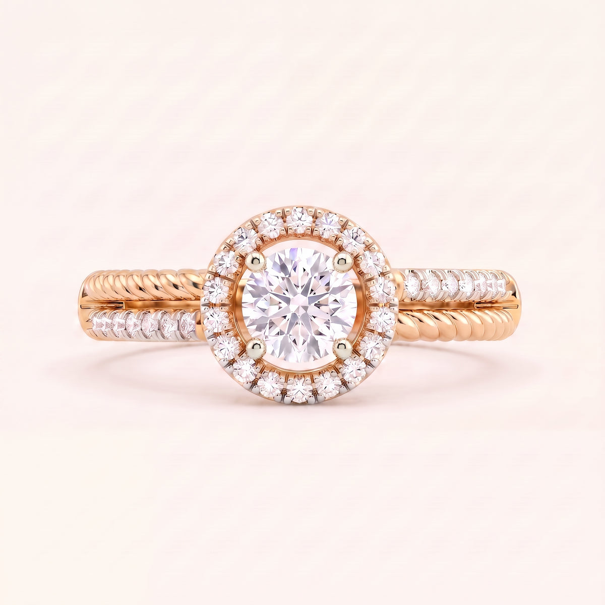 Belle lab-grown diamond ring, view 8