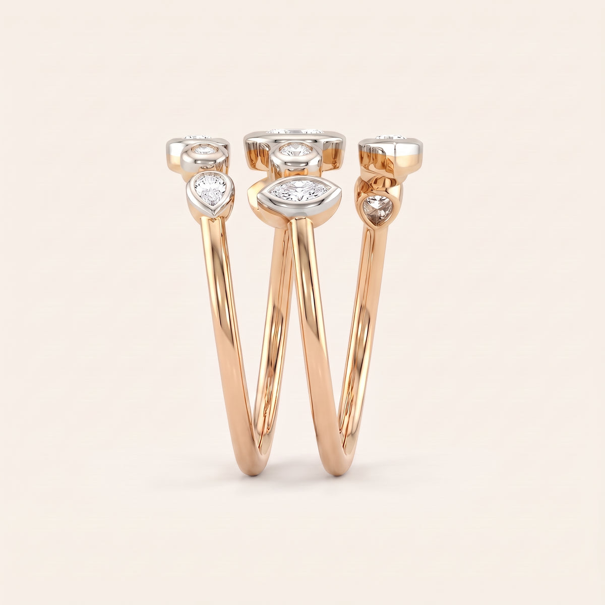 Vista lab-grown diamond ring, view 5