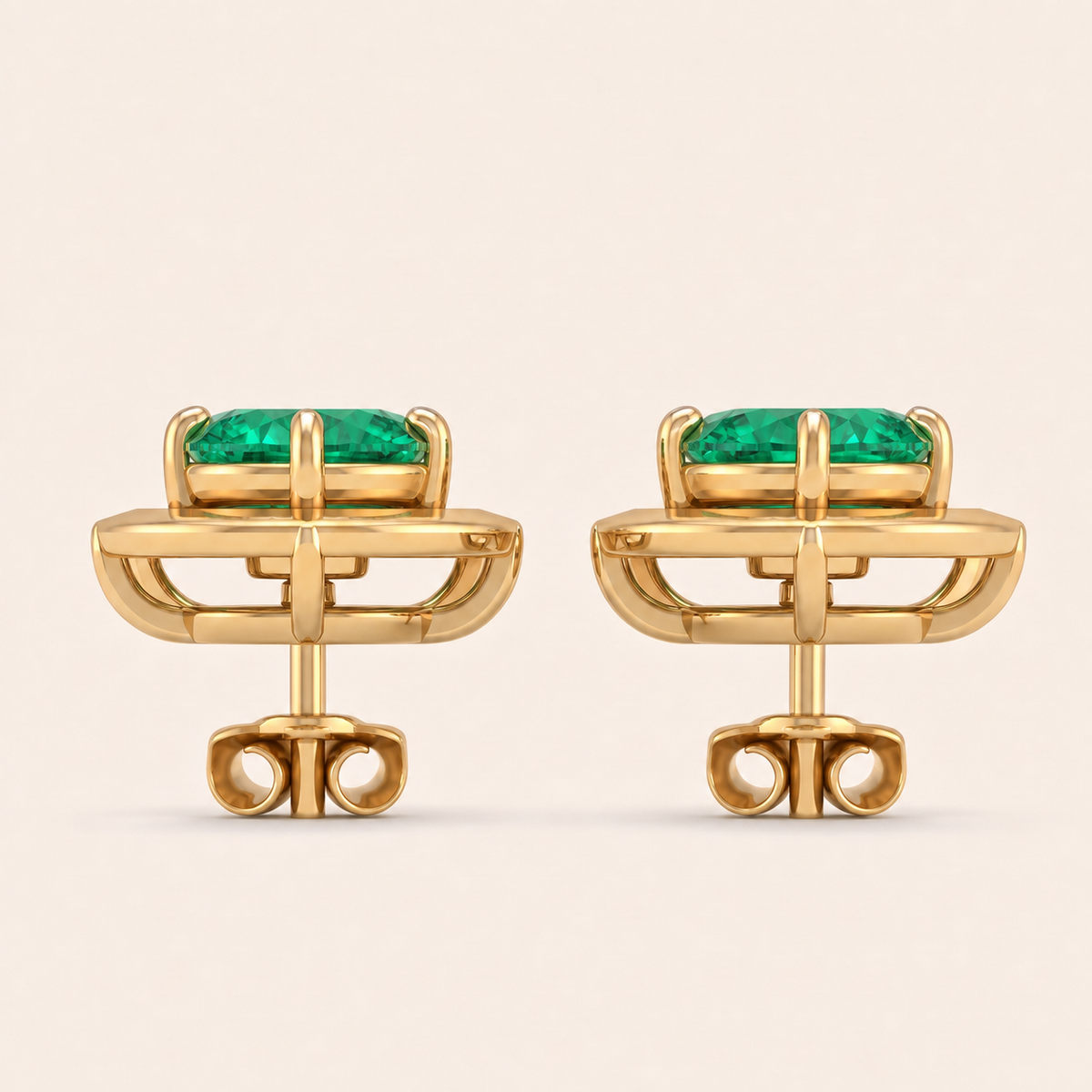 Envy lab-grown diamond earrings, view 3