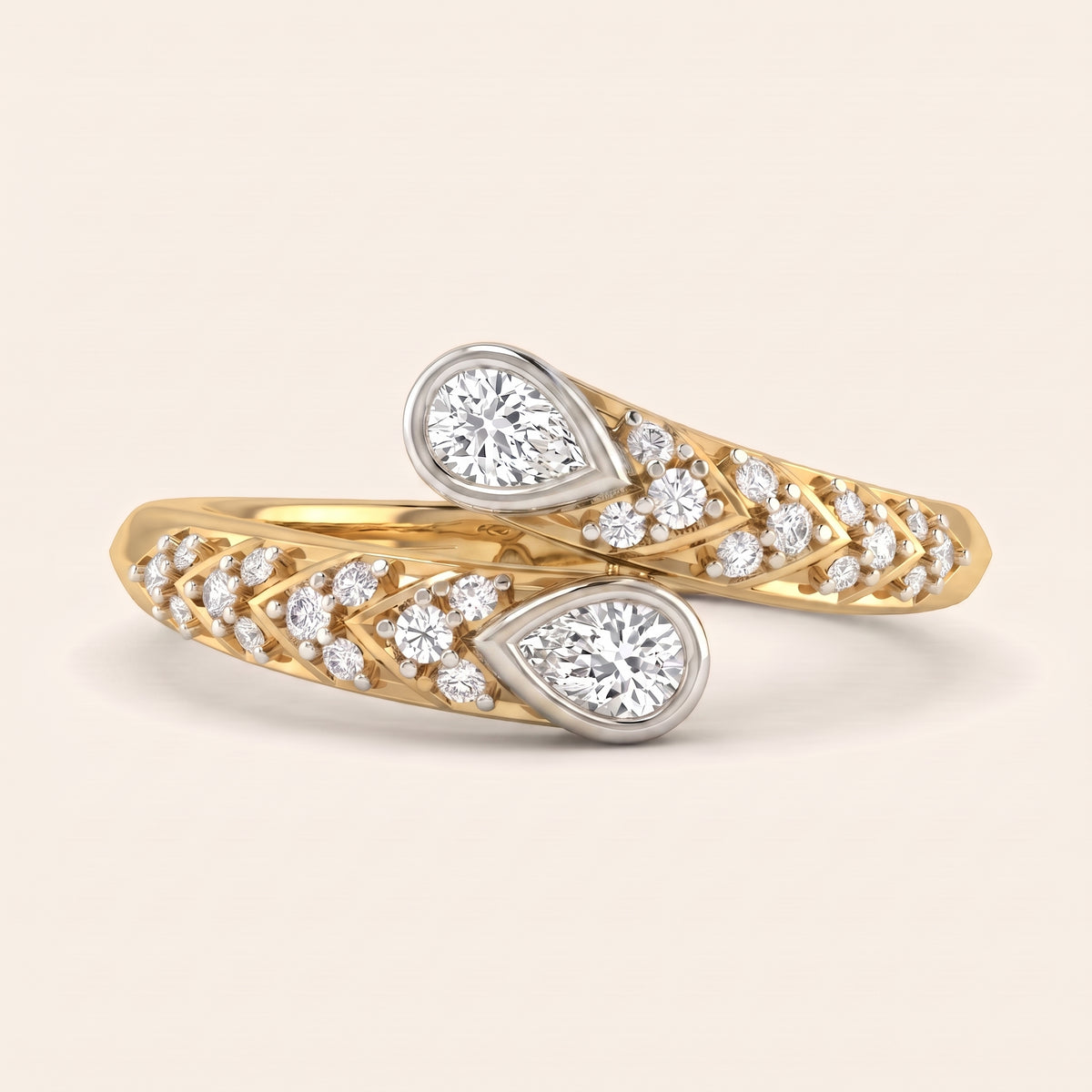 Mirage lab-grown diamond ring, view 4