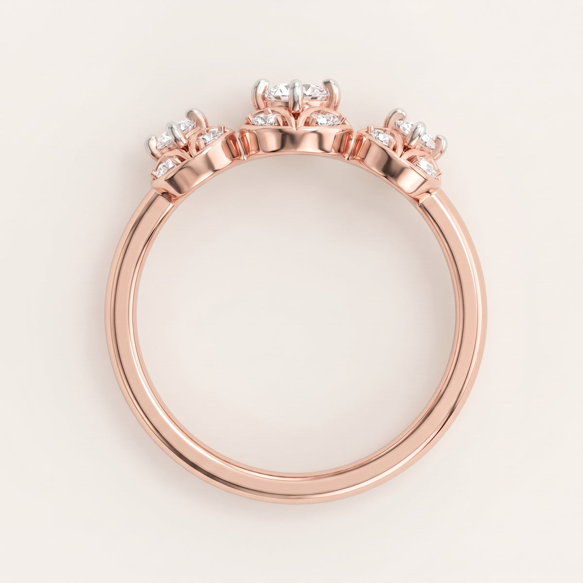 Iris lab-grown diamond ring